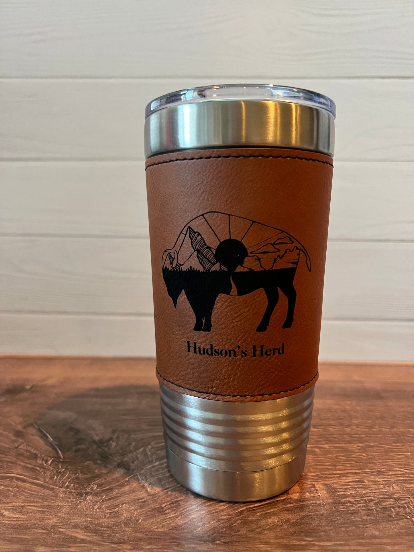 Hudson's Herd Leather Tumblers