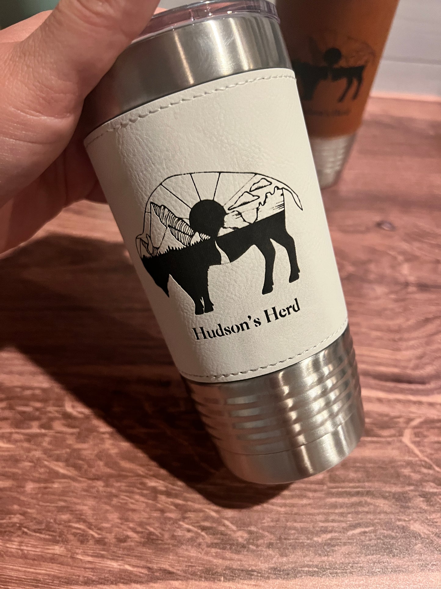 Hudson's Herd Leather Tumblers