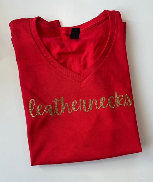 Leathernecks Glitter Script Shirt