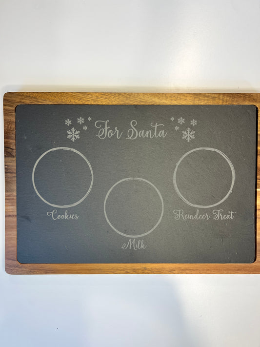 For Santa Slate Tray